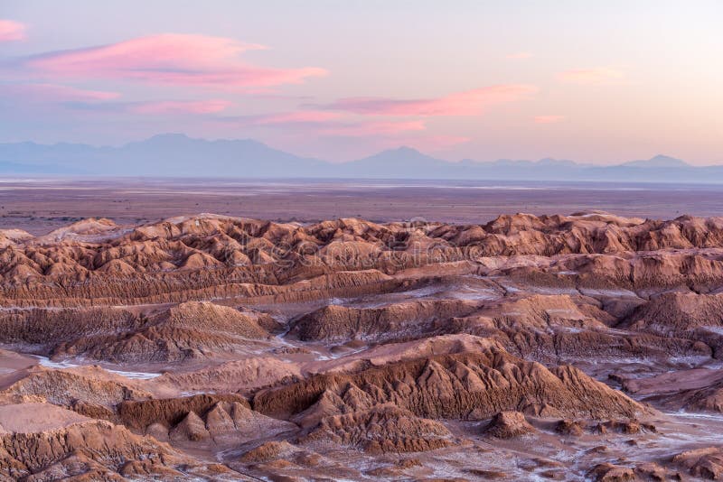 Por do sol em Mirador del Chacal - San Pedro de Atacama fotografia de stock Por do sol em Mirador del Chacal - San Pedro de Atacama fotografia de stock