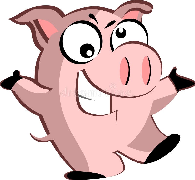 Porc de bande dessinée illustration de vecteur Porc de bande dessinée illustration de vecteur