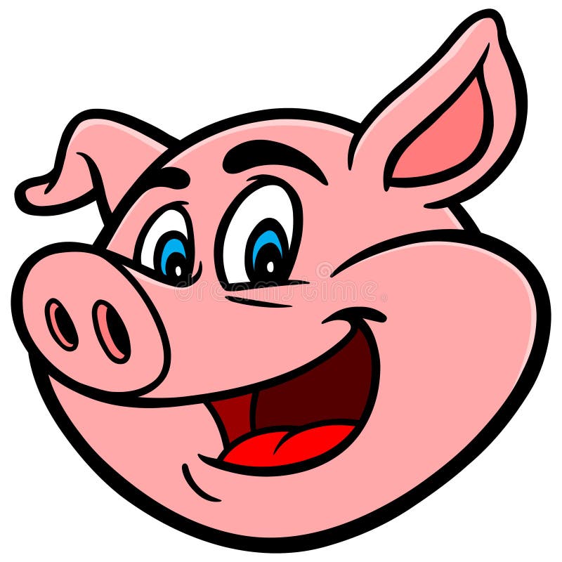 Porc de bande dessinée illustration stock Porc de bande dessinée illustration stock