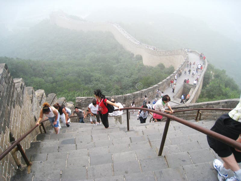 The historical landmark in Beijing, China - Great Wall, one of the famous wonders in the world. The historical landmark in Beijing, China - Great Wall, one of the famous wonders in the world