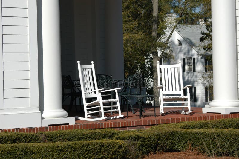 On the porch