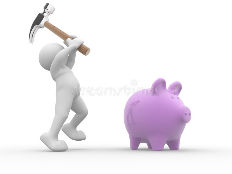 Tirelire illustration de vecteur