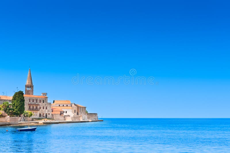 Porec alte Stadt in Kroatien, adriatische Küste lizenzfreie stockfotos Porec alte Stadt in Kroatien, adriatische Küste lizenzfreie stockfotos