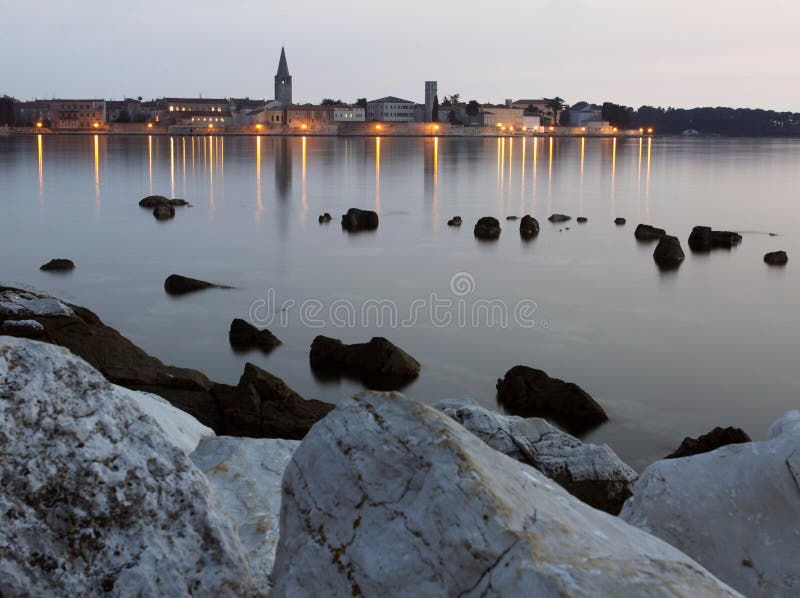 Porec in Kroatië stock foto Porec in Kroatië stock foto