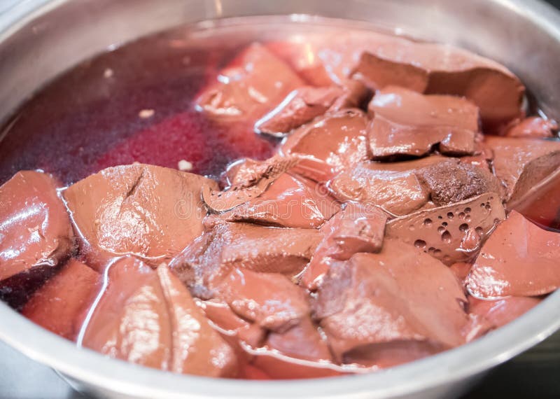 Pork blood soup stock photo. Image of organ, soup, clear 48710436