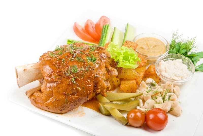 Pork brisket stock image. Image of dish, plate, fried 13721973