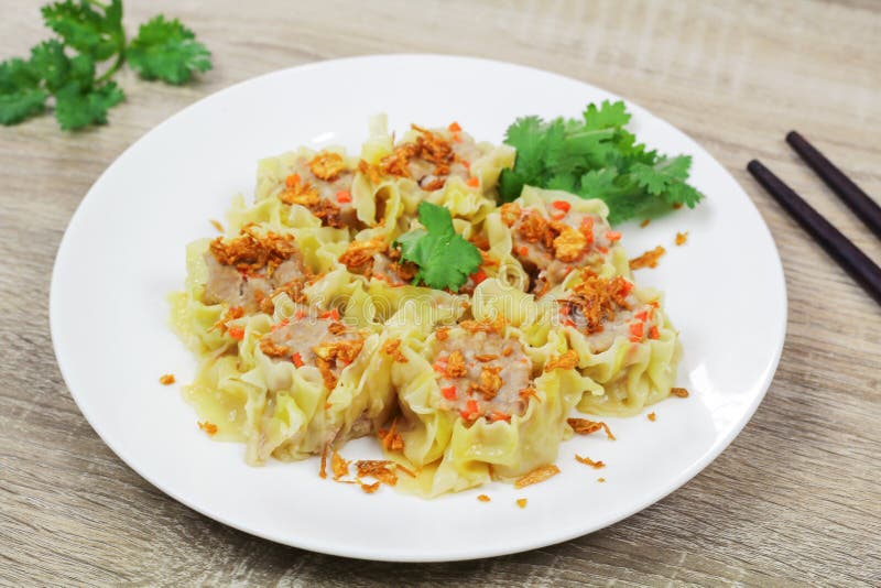 Pork and Carrot Chinese Steamed Dumpling Stock Image Image of dish
