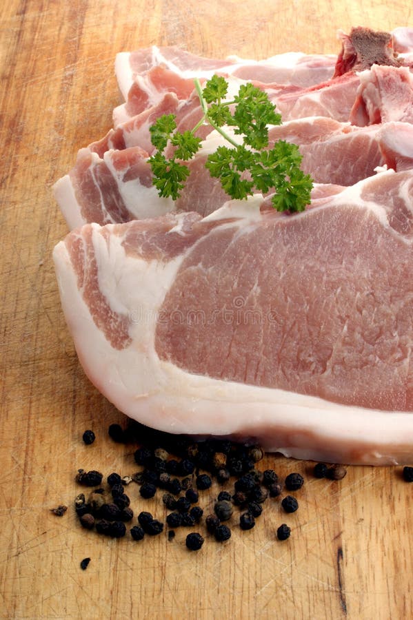 Pork chop with parsley stock photo. Image of gastronomy 11461854