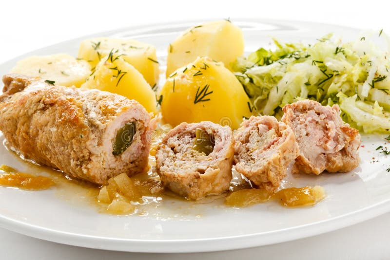 Pork chop and vegetables stock photo. Image of chop, delicious - 23852404