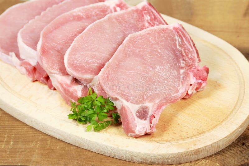 Pork chops with bone