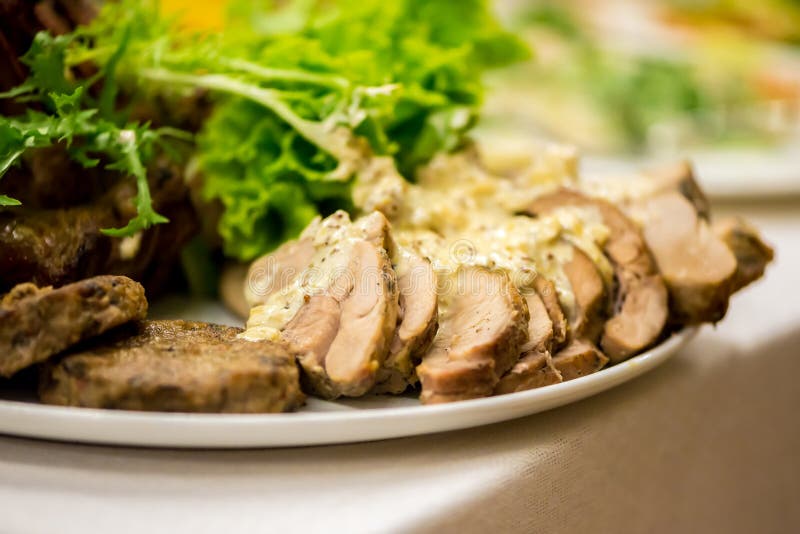 Pork Chops, Meat Patties and Cold Cuts Stock Image Image of grilled