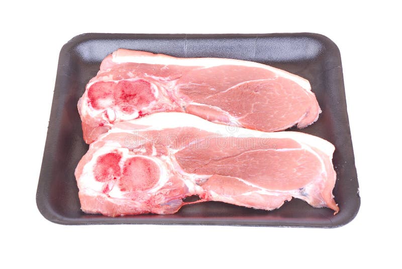 Pork chops raw