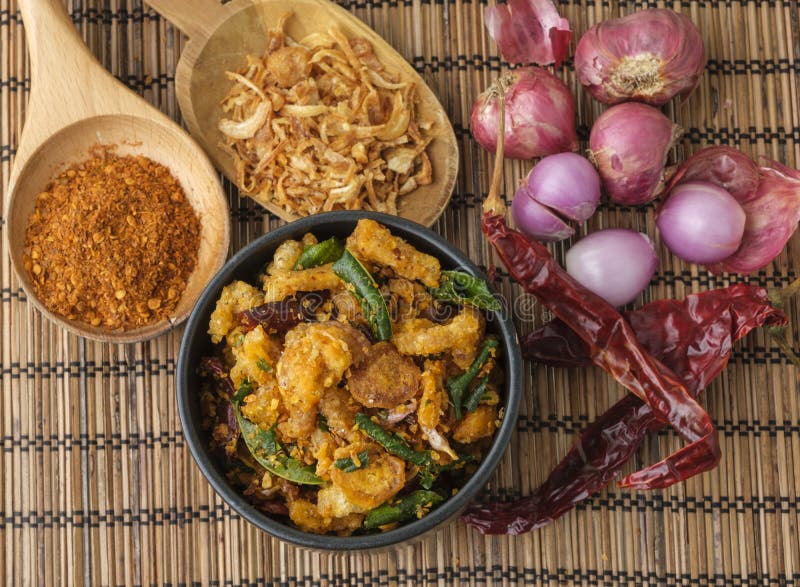 Pork Crackling Chili Paste, Thai Style Chili Dip Stock Image Image of