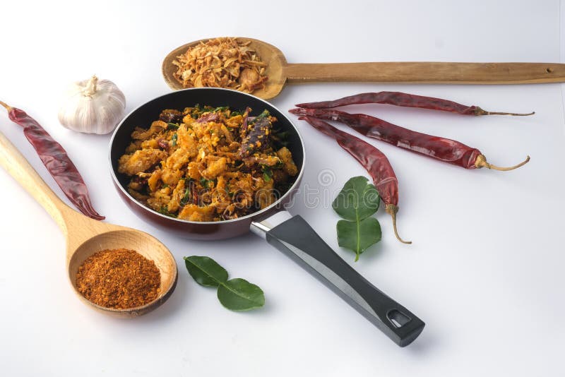 Pork Crackling Chili Paste, Thai Style Chili Dip Stock Image Image of
