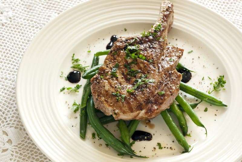 Pork Cutlet stock image. Image of grilled, vegetables 21883113