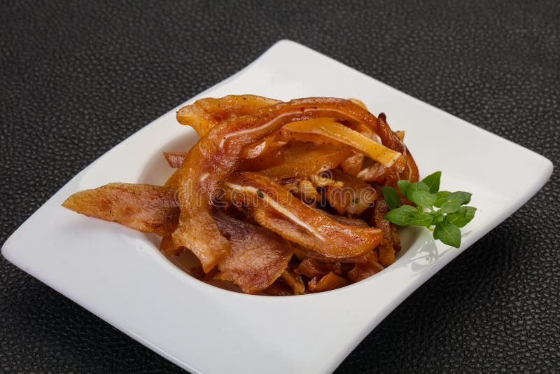 Pork ear snack stock photo. Image of sauce, meat, nutrition 181472380