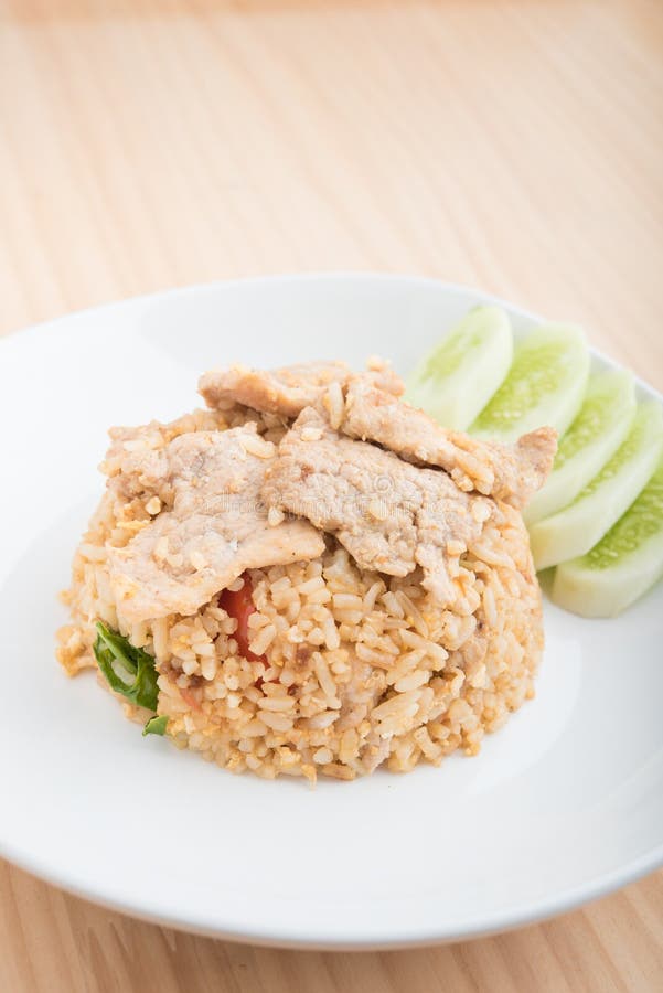 Pork fried rice stock photo. Image of chicken, gourmet 98057612