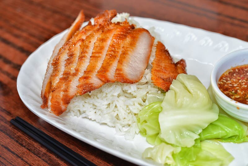 Pork jowl dish Thai style stock photo. Image of deluxe 78868242