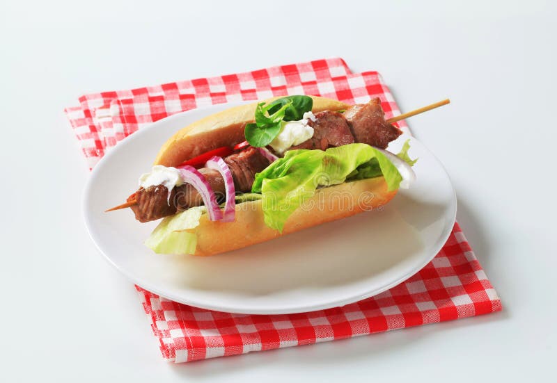 Kebab stock photo. Image of meal, beef, lunch, adana - 18552808