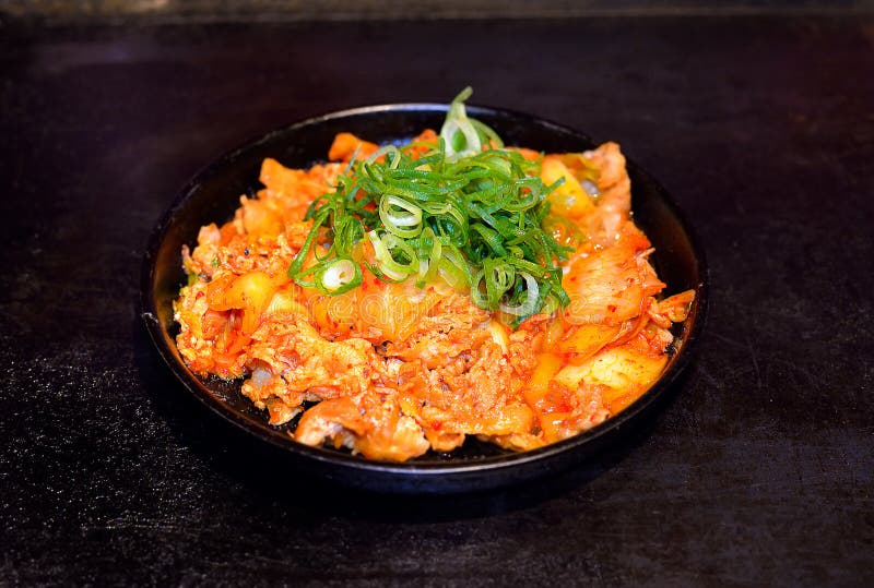 Pork and kimchi stock image. Image of korea, spicy, lunch - 114125329