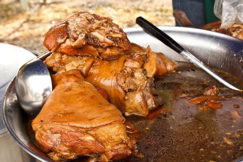 Pork Leg Stew stock photo. Image of braised, meat, crispy 31208842