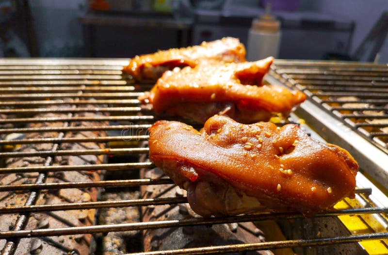 Pork meat is barbecue stock photo. Image of steak, roast 180074410