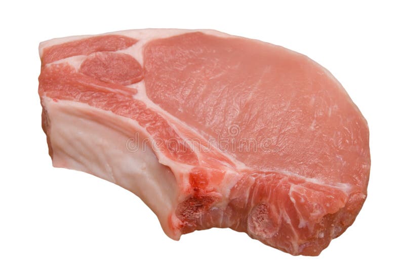 Pork meat isolated stock photo. Image of bone, choice 16719592