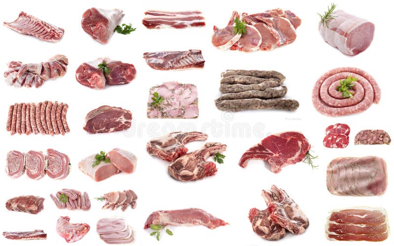 Pork meats in studio stock photo. Image of delicatessen 266386382