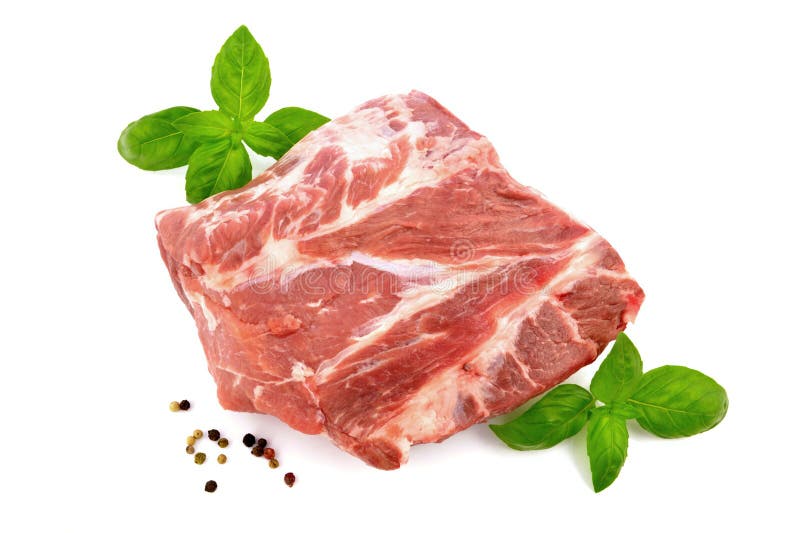 Pork neck stock photo. Image of slaughterhouse, isolated 304426410