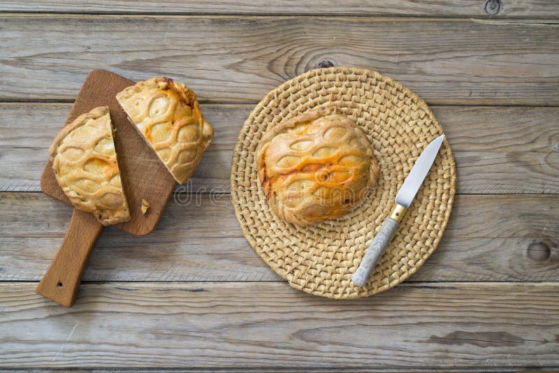 Pork pie stock photo. Image of spanish, pork, board, snack 60297398