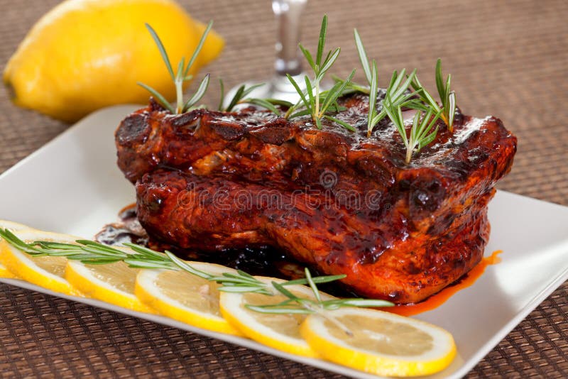 Pork ribs, slow cooked stock photo. Image of pork, recipe 72223958