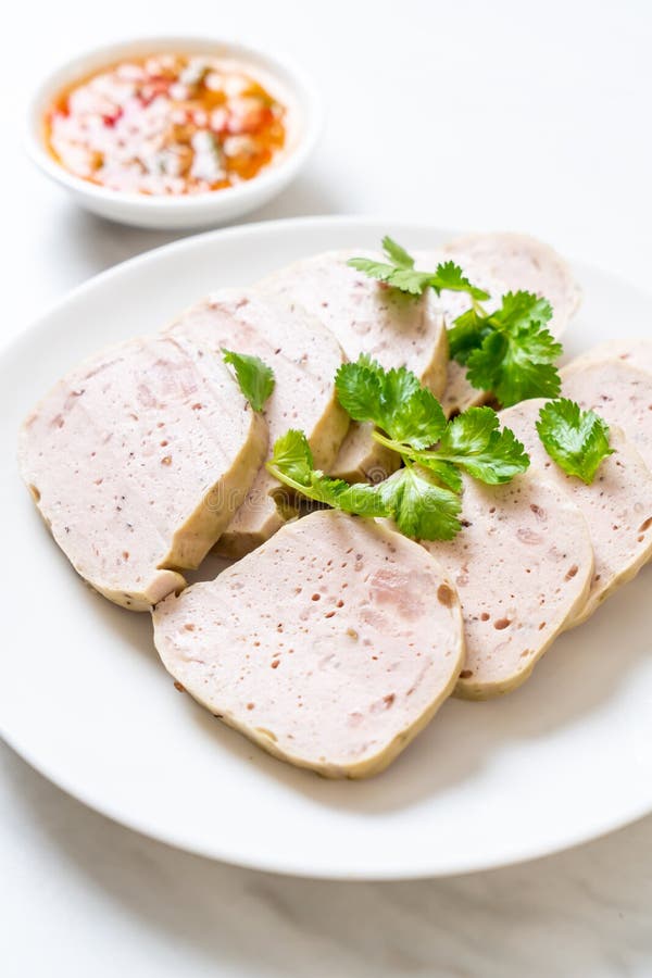Pork Sausage Vietnamese or Vietnamese Steamed Pork Stock Image Image