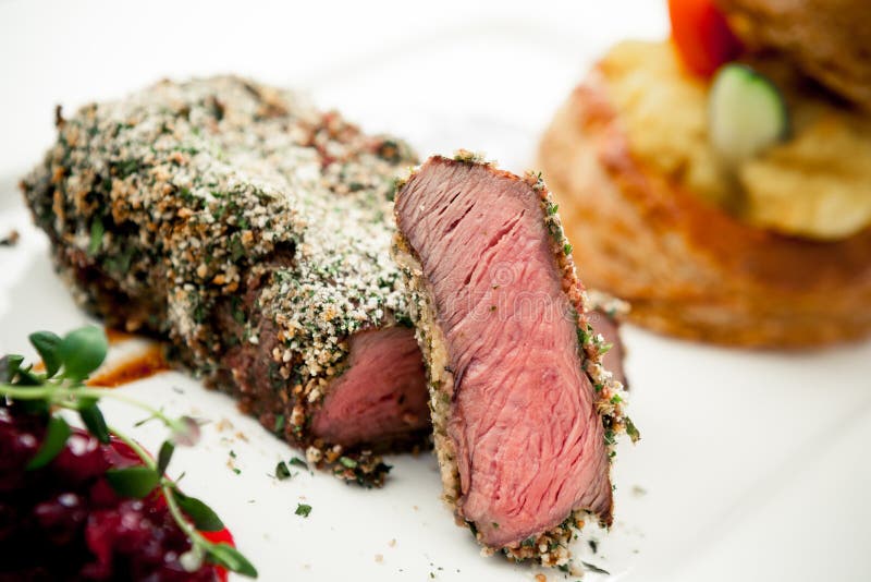 Pork schnitzel stock image. Image of crispy, cutlet, dining 37063135