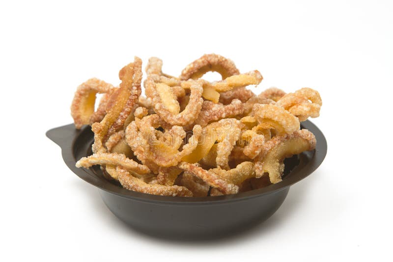 Pork Snack,Pork Rind, Pork Crackling Appetizer Stock Image Image of