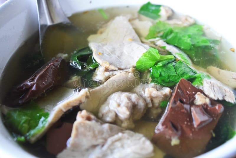 Pork soup. stock photo. Image of golden, season, soup - 29591086