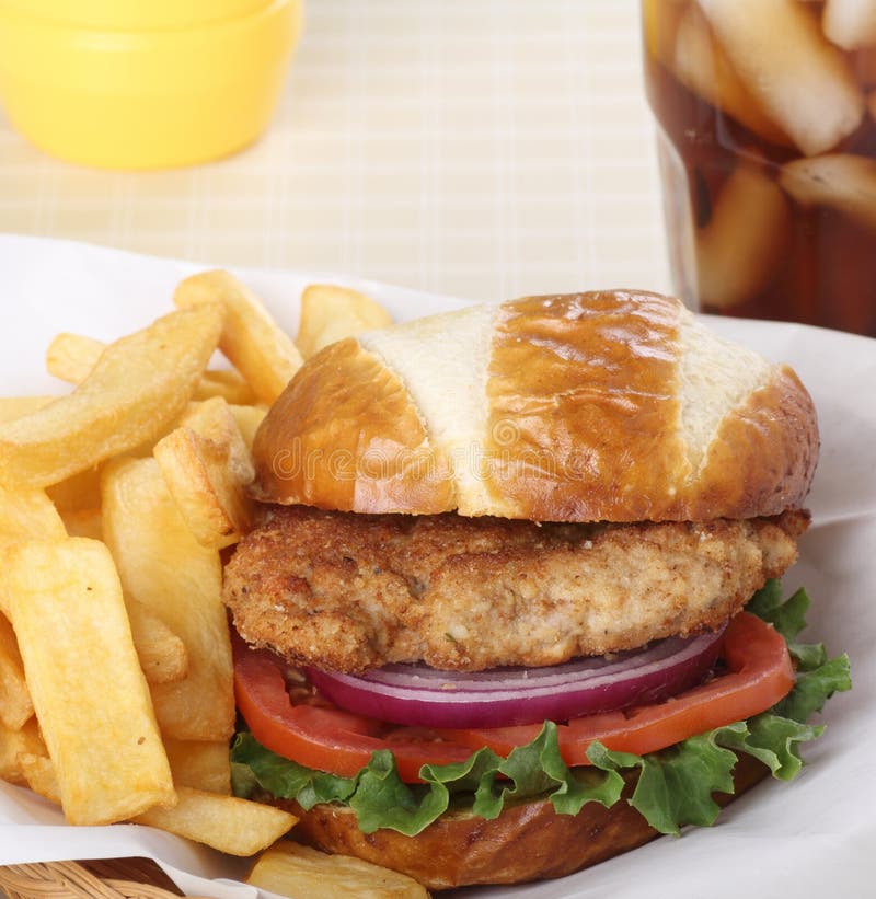 Pork Tenderloin and French Fries