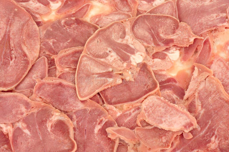 Pork Tongue Luncheon Meat stock image. Image of cooked 77954135