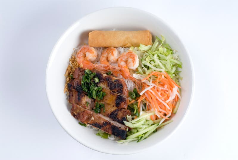 Pork vegetable bowl stock photo. Image of fresh, lettuce 8096848