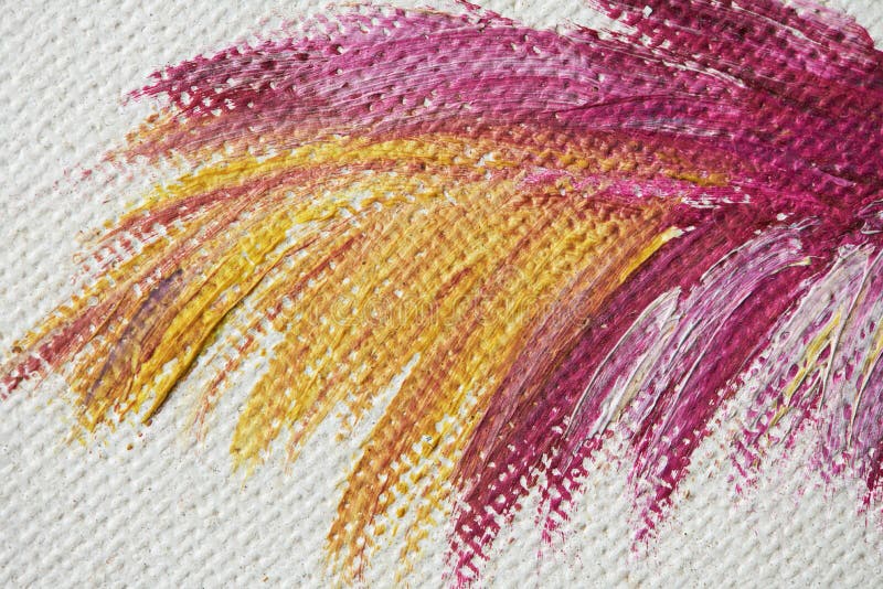 Porpora e colpi gialli della pittura della spazzola immagini stock Porpora e colpi gialli della pittura della spazzola immagini stock