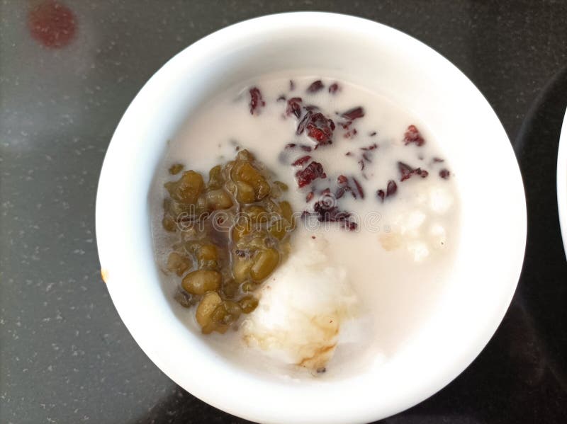 Indonesian food green bean porridge. Indonesian food green bean porridge