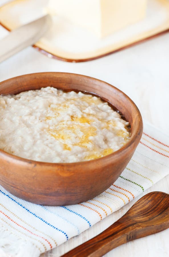 Porridge with butter stock image. Image of cuisine, fiber - 31313709