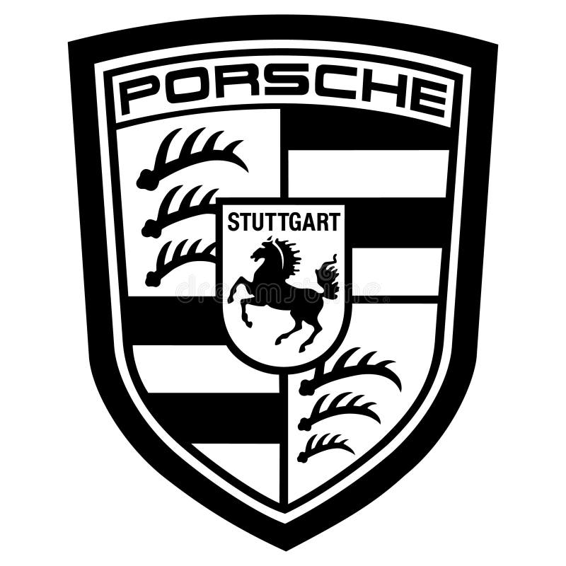 Porsche icon logo editorial photography. Illustration of ...