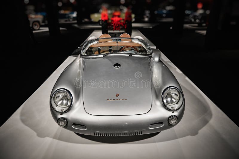 Porsche 550 Spyder. Legendary First Porsche Racing Car. Vintage Racing ...