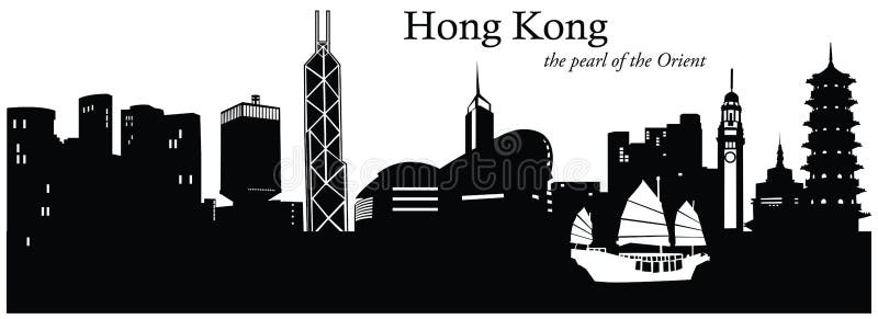 Porslin Hong Kong vektor illustrationer