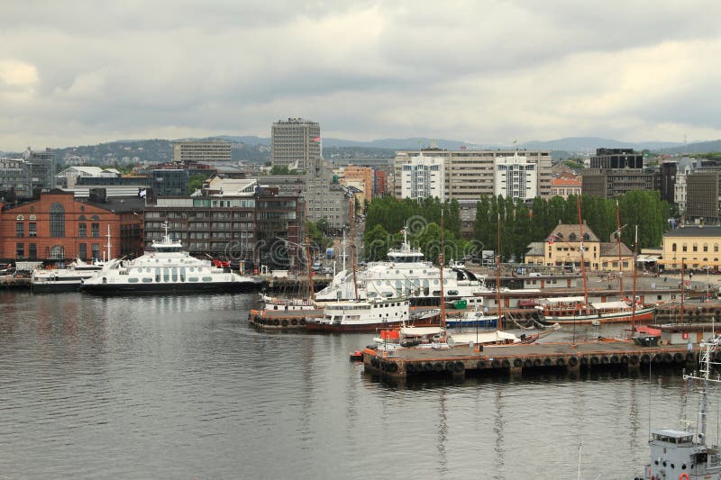 Port, Akerbrygge bulwar Oslo norway zdjęcia royalty free Port, Akerbrygge bulwar Oslo norway zdjęcia royalty free