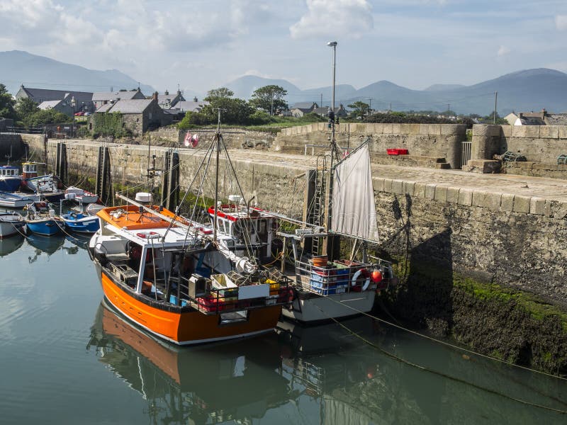 The port of Annalong in Ireland