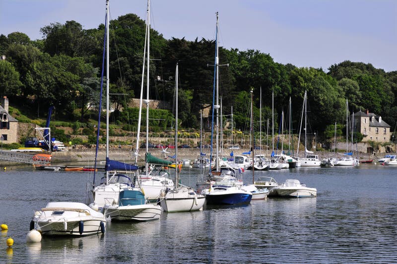 Typical Houses of Auray in France Stock Image Image of town, house