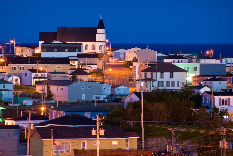 Port Aux Basques Evening Glow Stock Image Image of beauty, landmark