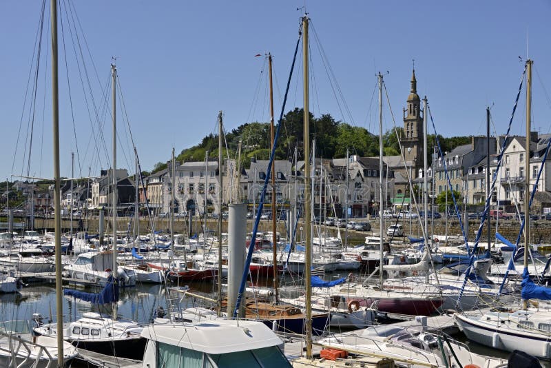 Port of Binic in France stock image. Image of europe - 88687183