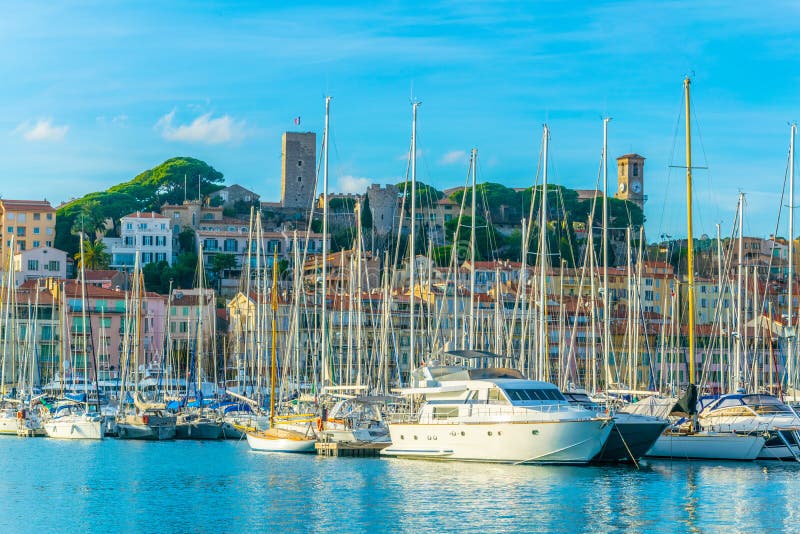 Port of Cannes, France editorial stock image. Image of riviera 206031454